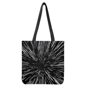 Black And White Lightspeed Print Tote Bag | Newhawaiianshirts CA