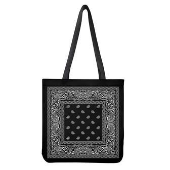 Black And White Paisley Bandana Print Tote Bag | Newhawaiianshirts DE