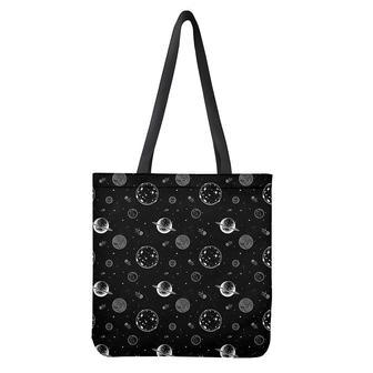 Black And White Planets Pattern Print Tote Bag | Newhawaiianshirts