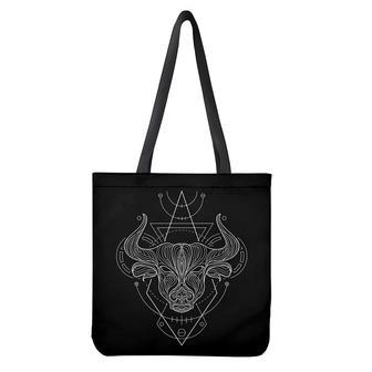 Black And White Taurus Sign Print Tote Bag | Newhawaiianshirts