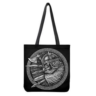 Black And White Viking God Odin Print Tote Bag | Newhawaiianshirts CA