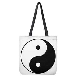 Black And White Yin Yang Symbol Print Tote Bag | Newhawaiianshirts