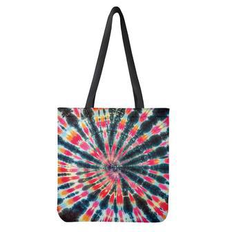 Black Backed Tie Dye Print Tote Bag | Newhawaiianshirts UK