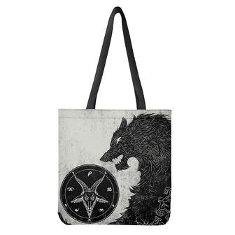 Black Demon Wolf Print Tote Bag | Newhawaiianshirts AU