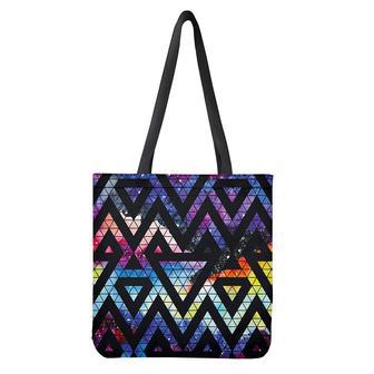 Black Triangle Galaxy Space Print Tote Bag | Newhawaiianshirts AU