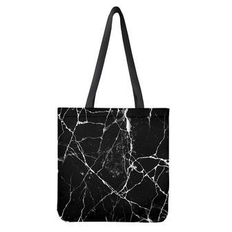 Black White Natural Marble Print Tote Bag | Newhawaiianshirts UK