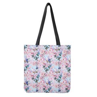 Blossom Floral Flower Pattern Print Tote Bag | Newhawaiianshirts AU