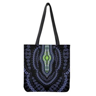 Blue And Black African Dashiki Print Tote Bag | Newhawaiianshirts UK