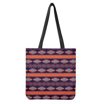 Blue And Orange Southwestern Print Tote Bag | Newhawaiianshirts UK