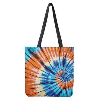 Blue And Orange Tie Dye Print Tote Bag | Newhawaiianshirts CA