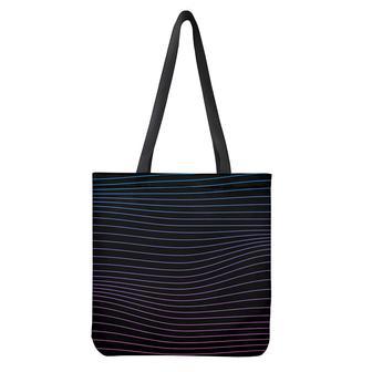 Blue And Purple Edm Wave Print Tote Bag | Newhawaiianshirts UK