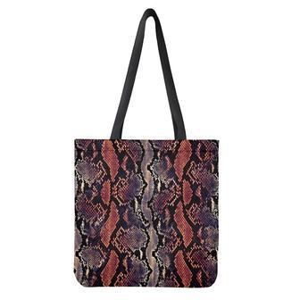 Blue And Red Snakeskin Print Tote Bag | Newhawaiianshirts UK