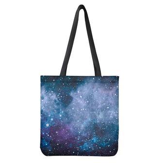 Blue Cloud Starfield Galaxy Space Print Tote Bag | Newhawaiianshirts UK