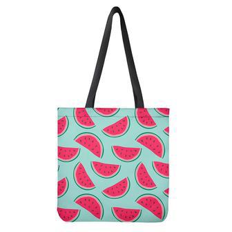 Blue Cute Watermelon Pattern Print Tote Bag | Newhawaiianshirts DE