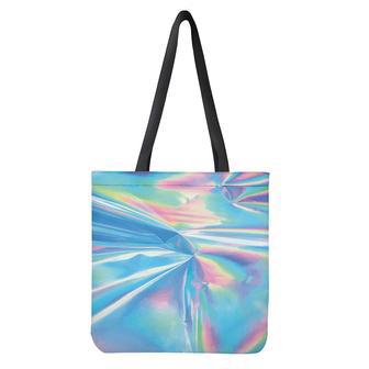 Blue Holographic Print Tote Bag | Newhawaiianshirts UK