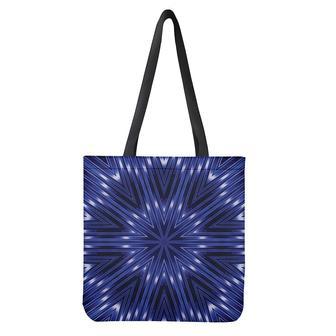 Blue Kaleidoscope Print Tote Bag | Newhawaiianshirts UK