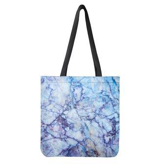 Blue Marble Print Tote Bag | Newhawaiianshirts DE