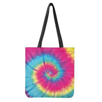 Blue Pink And Yellow Tie Dye Print Tote Bag | Newhawaiianshirts