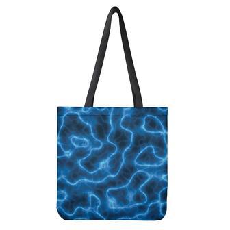 Blue Plasma Print Tote Bag | Newhawaiianshirts