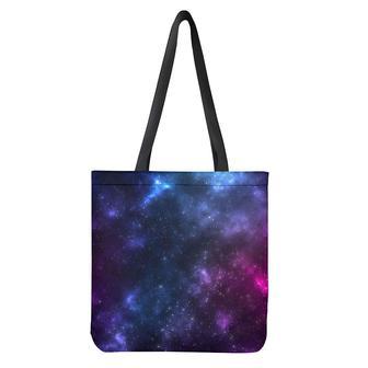 Blue Purple Cosmic Galaxy Space Print Tote Bag | Newhawaiianshirts AU