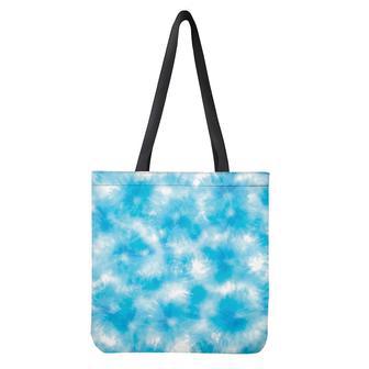 Blue Shibori Tie Dye Print Tote Bag | Newhawaiianshirts