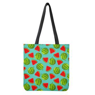 Blue Summer Watermelon Pattern Print Tote Bag | Newhawaiianshirts UK