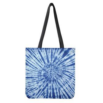 Blue Tie Dye Print Tote Bag | Newhawaiianshirts DE