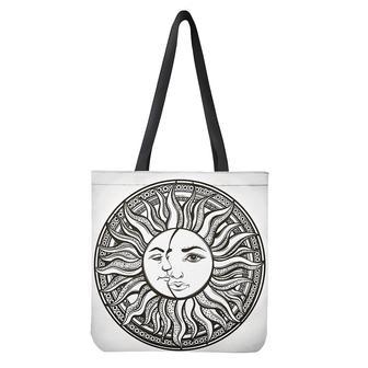 Bohemian Celestial Sun And Moon Print Tote Bag | Newhawaiianshirts CA