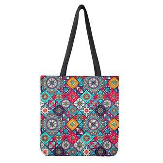 Bohemian Indian Mandala Patchwork Print Tote Bag | Newhawaiianshirts CA