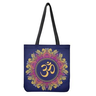 Boho Om Mandala Print Tote Bag | Newhawaiianshirts CA