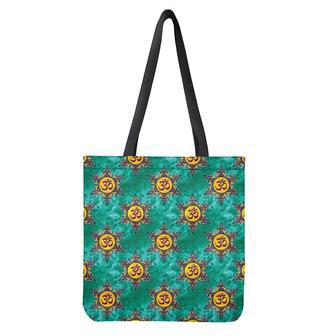 Boho Om Sign Pattern Print Tote Bag | Newhawaiianshirts AU