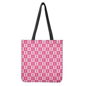 Breast Cancer Awareness Pattern Print Tote Bag | Newhawaiianshirts AU