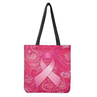 Breast Cancer Awareness Ribbon Print Tote Bag | Newhawaiianshirts UK