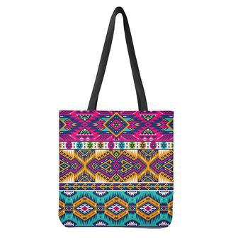 Bright Colors Aztec Pattern Print Tote Bag | Newhawaiianshirts AU