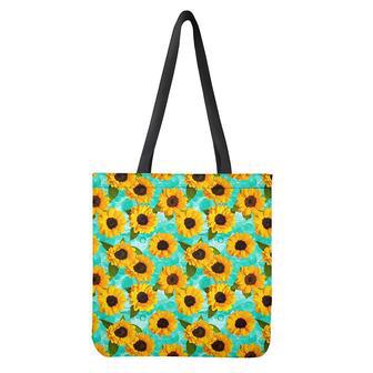 Bright Sunflower Pattern Print Tote Bag | Newhawaiianshirts DE