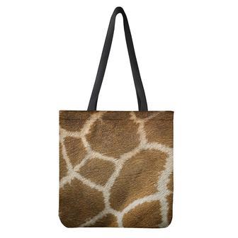 Brown Giraffe Print Tote Bag | Newhawaiianshirts CA