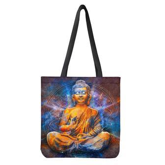 Buddha Statue Mandala Print Tote Bag | Newhawaiianshirts DE