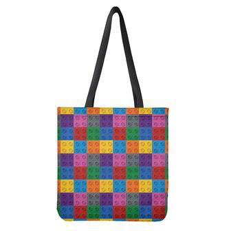 Building Blocks Toy Pattern Print Tote Bag | Newhawaiianshirts DE