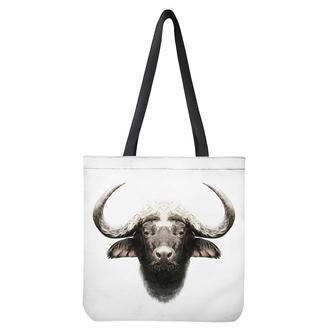 Bull Portrait Print Tote Bag | Newhawaiianshirts DE