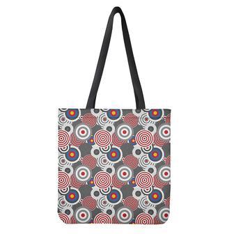 Bullseye Target Pattern Print Tote Bag | Newhawaiianshirts CA