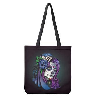 Calavera Girl Dia De Los Muertos Print Tote Bag | Newhawaiianshirts CA