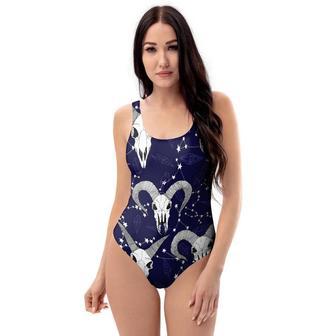 Capricorn Astrology Magic Witch One Piece Swimsuite | Newhawaiianshirts CA