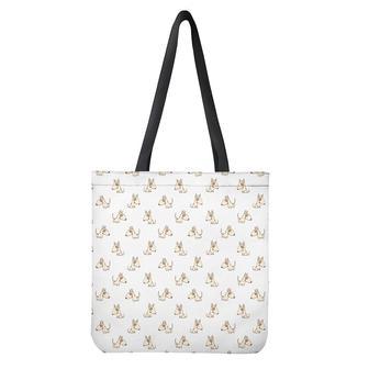 Cartoon Bull Terrier Pattern Print Tote Bag | Newhawaiianshirts DE