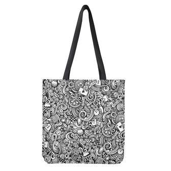 Cartoon Casino Card Pattern Print Tote Bag | Newhawaiianshirts DE