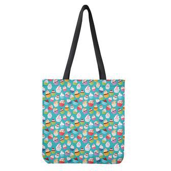 Cartoon Cupcake Pattern Print Tote Bag | Newhawaiianshirts