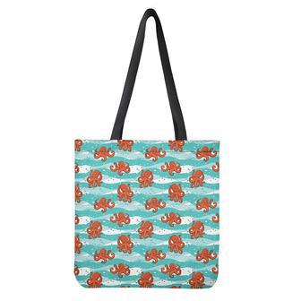 Cartoon Octopus Pattern Print Tote Bag | Newhawaiianshirts UK