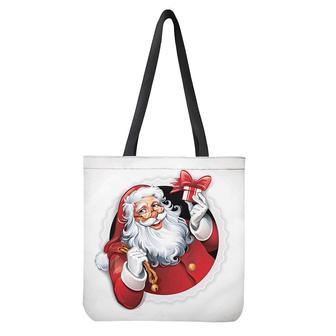 Cartoon Santa Claus Print Tote Bag | Newhawaiianshirts CA