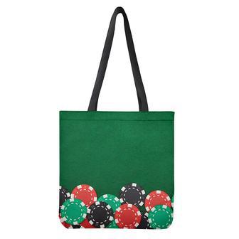 Casino Poker Chips Print Tote Bag | Newhawaiianshirts