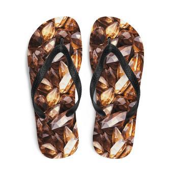 Celestial Smoky Quartz Summer Flip Flops | Newhawaiianshirts