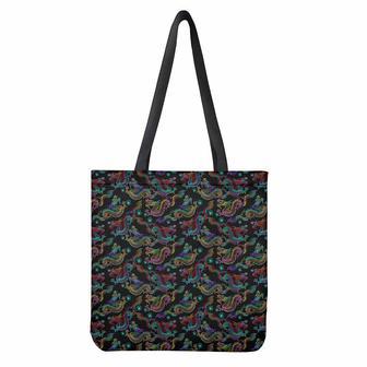 Chinese Dragon Pattern Print Tote Bag | Newhawaiianshirts CA